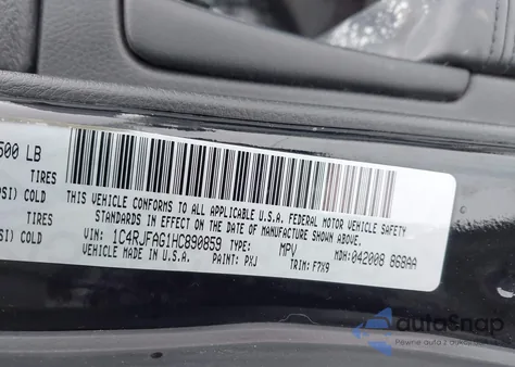 2017 Jeep Grand Cherokee Laredo 4X4 из США, поврежденный, VIN 1C4RJFAG1HC890859